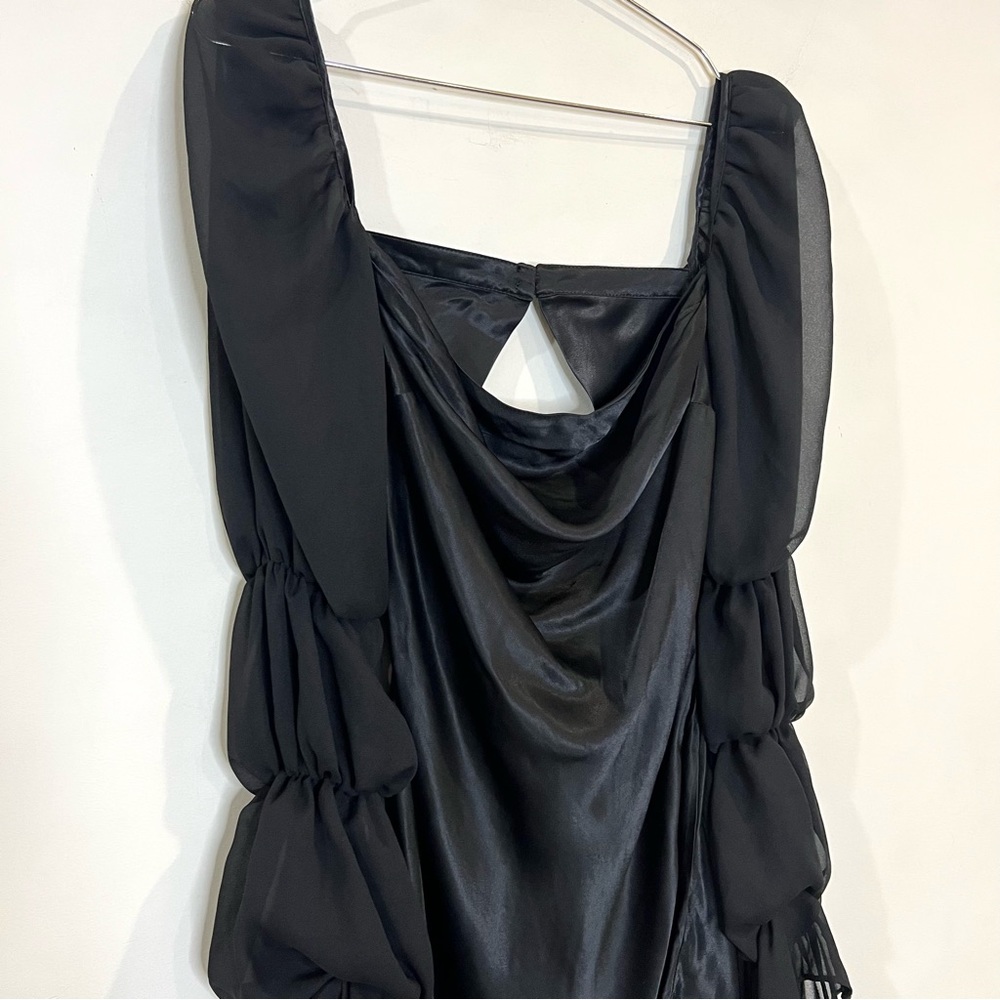 SOLD For Love and Lemons black willow mini dress size XXS - Picture 4 of 12